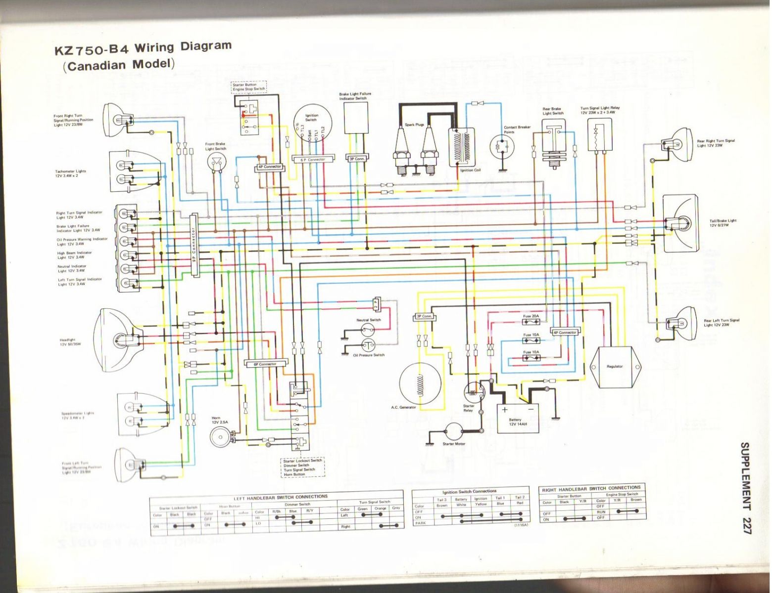 1976 Kz 750 Need Help  Wiring Harness