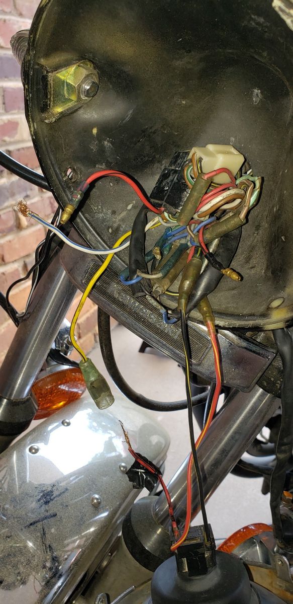 82 KZ440 Headlight Bucket wiring Issues - KZRider Forum - KZRider, KZ